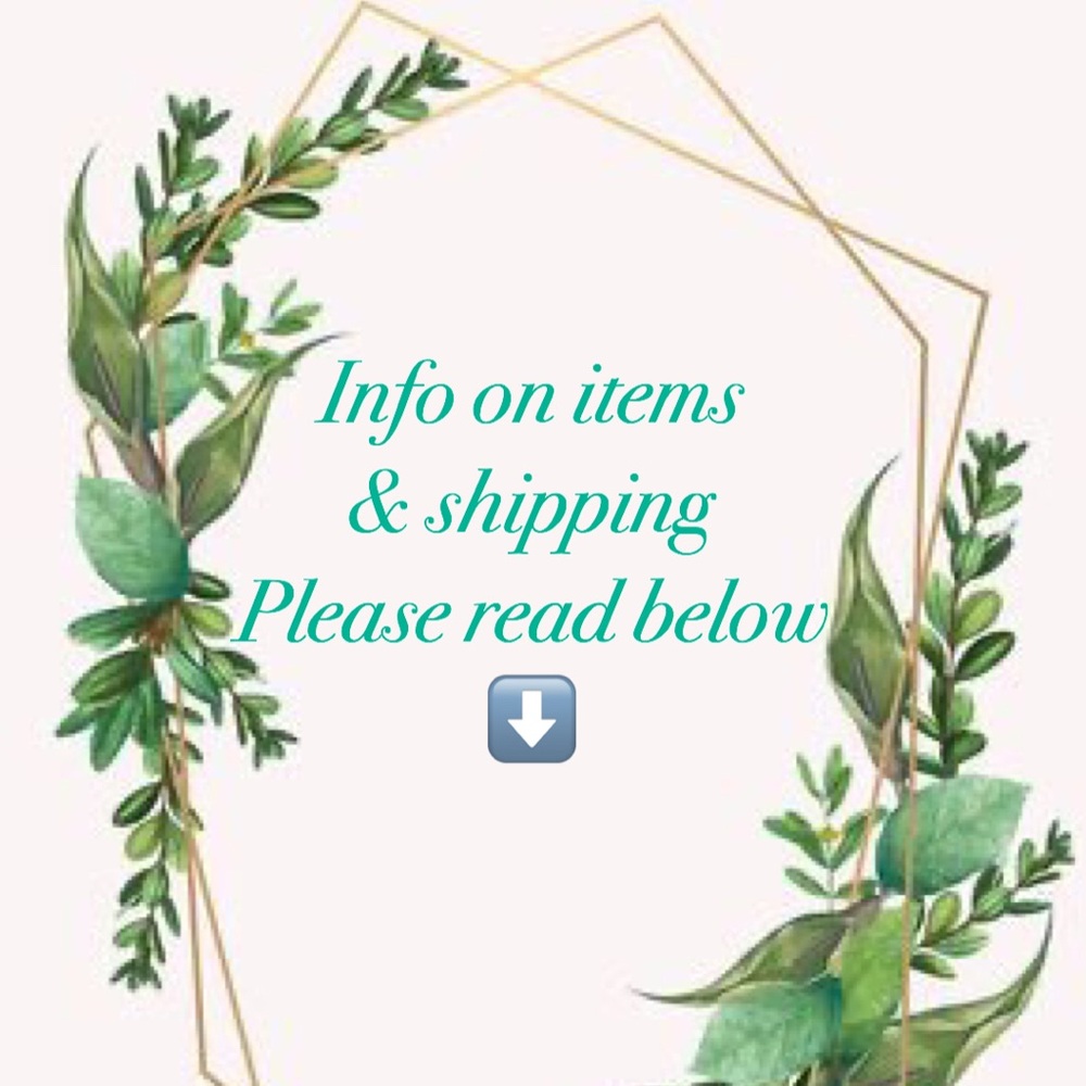Udapted* Info on listings & shipping, please read: